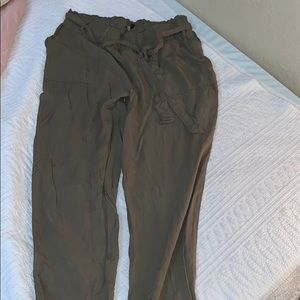 Green Comfy Business Casual Pants